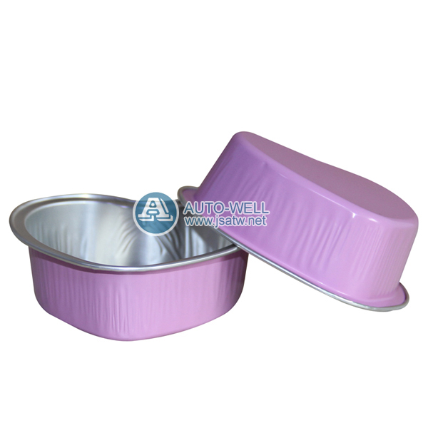 Heart-shaped Aluminium Foil trays