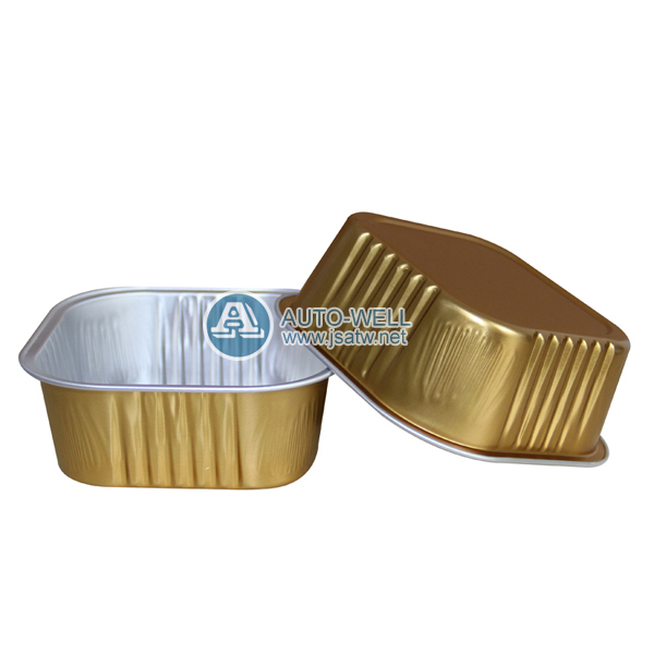 lacquer coated aluminium foil container