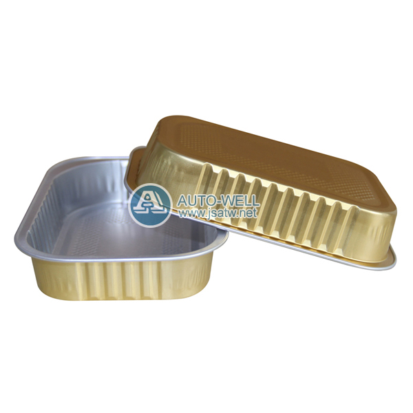 Microwavable Aluminum foil baking container