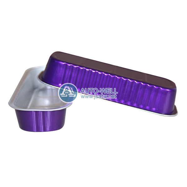 rectangular aluminum foil container