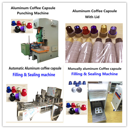 Aluminum coffee capsule making machine